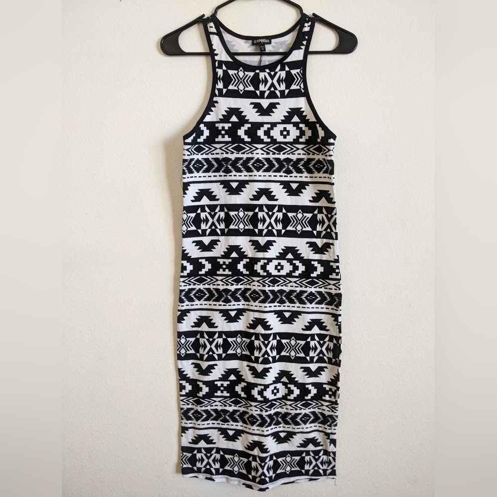 Women's Express black and white dress